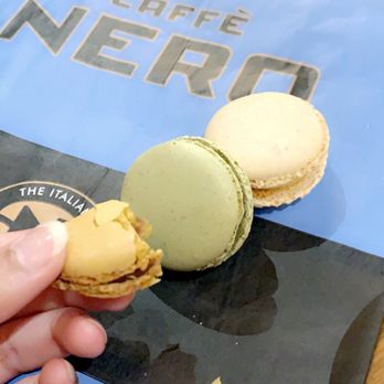 Caffè Nero - Caramel, Pistachio, Almond Macrons - Coffee & Tea Near Me - Boston, Massachusetts