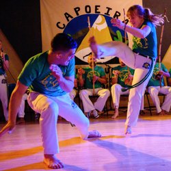 Caju plays Mestre Ninja at Batizado Belt Awards