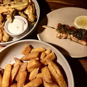 Kassi Venice Beach - March 5, 2026 | Fries | Salmon Skewer | Zucchini Chips| Dinner w/Sister-in-Law in town! | Walked over via Venice Boardwalk! - Bars Near Me - Venice, California Kassi Venice Beach - March 5, 2026 | Fries | Salmon Skewer | Zucchini Chips| Dinner w/Sister-in-Law in town! | Walked over via Venice Boardwalk! - Bars Near Me - Venice, California