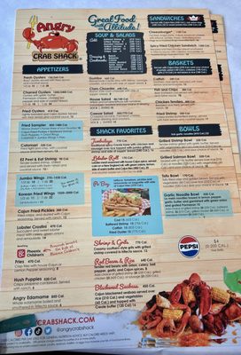 Menu photo 1 Angry Crab Shack Prescott, AZ