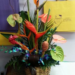JK Flowers & Gift Baskets - Tropical arrangement