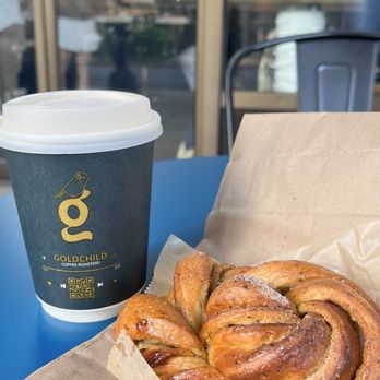 Goldchild Coffee Roasters - Cardamom bun, Morning in Stockholm with oat milk - Coffee Roasteries Near Me - San Diego, California Goldchild Coffee Roasters - Cardamom bun, Morning in Stockholm with oat milk - Coffee Roasteries Near Me - San Diego, California