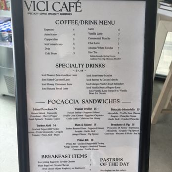 Vici Café - Menu July 2026 - Desserts Near Me - San Diego, California
