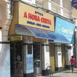 A Hora Certa - Área externa da ótica Hora Certa