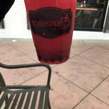 Bobasaur - One layer of boba for 80 cents. Boba places usually have 3 Layers of boba - Bubble Tea Near Me - Huntington Beach, California