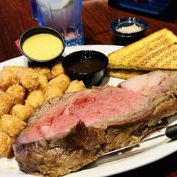 Prime rib dinner (hubby opted for tots) it was delish! Prime rib dinner (hubby opted for tots) it was delish!