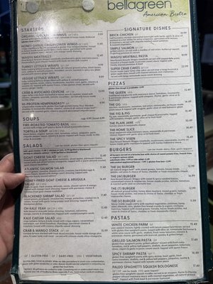 Menu photo 4 bellagreen Houston, TX