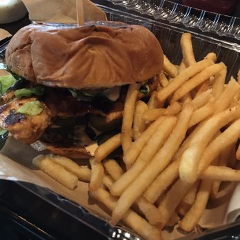 The Chicken Koop - Grilled chicken sandwich with fries duh! - New American Near Me - Whittier, California