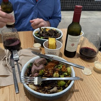 Naked Farmer - Dinner with wine in a glass not plastic!! - New American Near Me - Sunrise, Florida Naked Farmer - Dinner with wine in a glass not plastic!! - New American Near Me - Sunrise, Florida