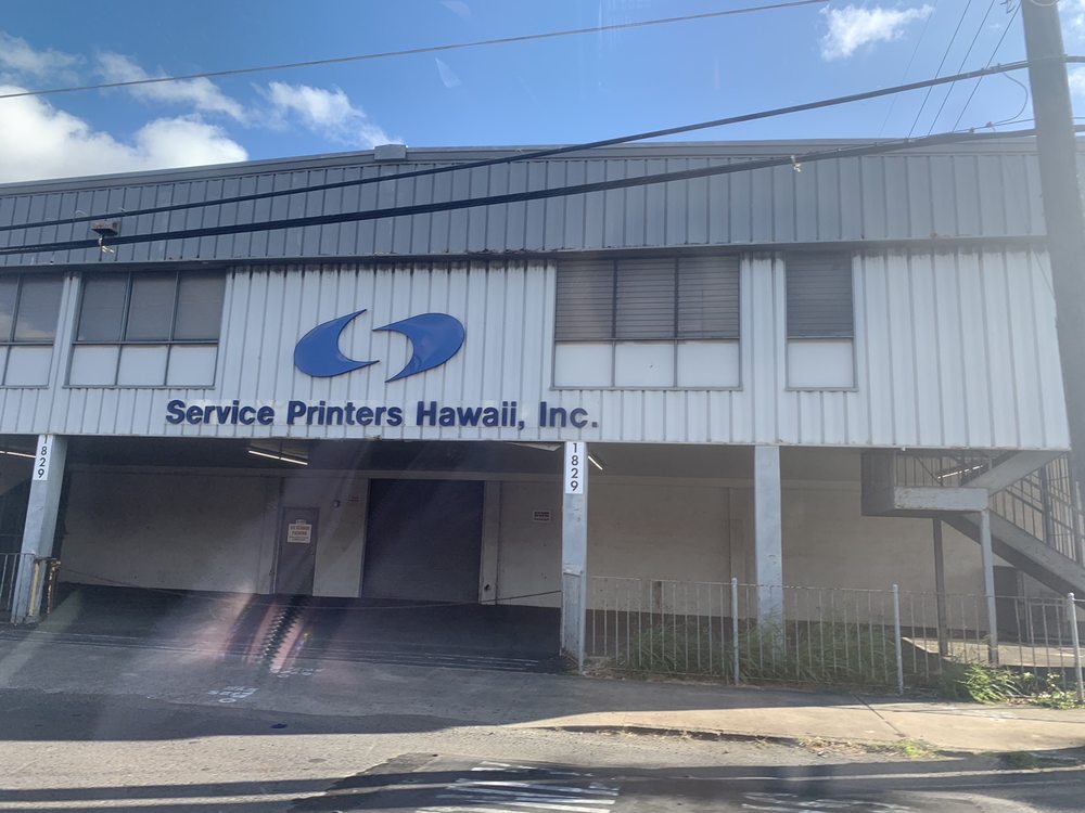 SERVICE PRINTERS HAWAII Updated September 2024 1829 Dillingham Blvd
