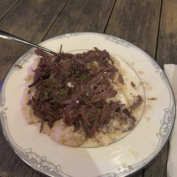 The Lady May - Cheese grits with beef. - Cocktail Bars Near Me - Ocean Springs, Mississippi The Lady May - Cheese grits with beef. - Cocktail Bars Near Me - Ocean Springs, Mississippi