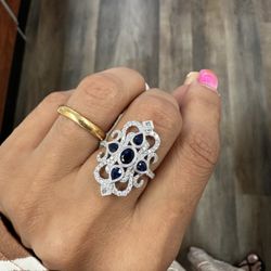 Jewelry Design Galleria - Beautiful sapphire and diamond ring