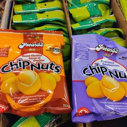 Food Basics - They carry Picard's Chip Nuts. It's potato chip covered peanuts.