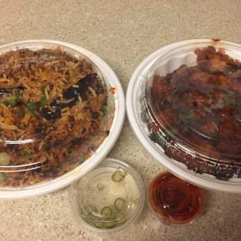 Moghul Express - Vegetable Triple Schezwan Fried Rice Gobi Manchurian Dry - Indian Near Me - Kendall Park, New Jersey Moghul Express - Vegetable Triple Schezwan Fried Rice Gobi Manchurian Dry - Indian Near Me - Kendall Park, New Jersey