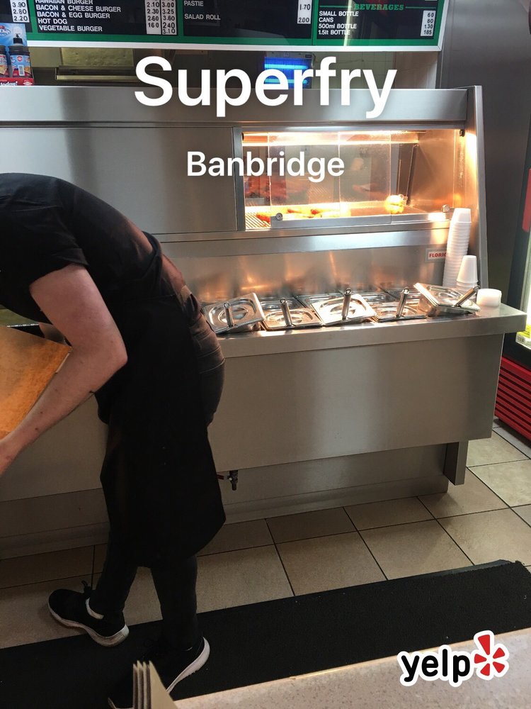 SUPERFRY Updated March 2024 5 Scarva Street, Banbridge, United Kingdom Fish & Chips SUPERFRY Updated March 2024 5 Scarva Street, Banbridge, United Kingdom Fish & Chips