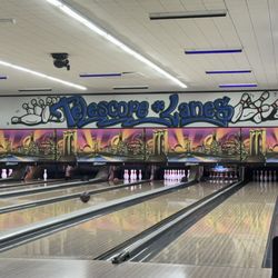 Telescope Lanes - Back view of lanes