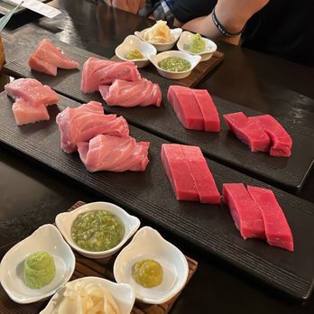 Shigotonin - Different types of toro from the daily specials - Japanese Near Me - Las Vegas, Nevada Shigotonin - Different types of toro from the daily specials - Japanese Near Me - Las Vegas, Nevada