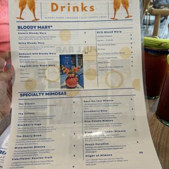Barunch - Drink menu - Breakfast & Brunch Near Me - Cape Coral, Florida