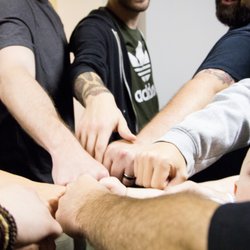 Crossroads Church - Creative team before starting service