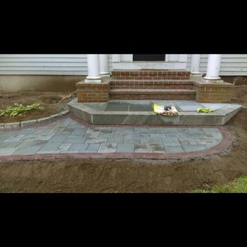 MPM Landscape - a brick patio and steps - Landscaping Near Me - Hudson, Massachusetts