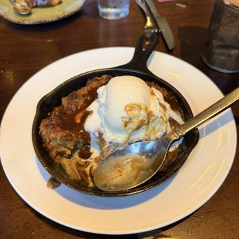 Fork - Salted Carmel Bread Pudding worth vanilla ice cream. - New American Near Me - Boise, Idaho Fork - Salted Carmel Bread Pudding worth vanilla ice cream. - New American Near Me - Boise, Idaho