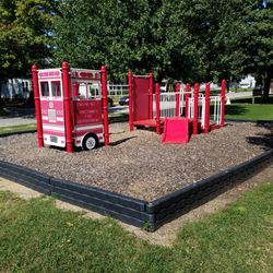 Lester Square Park - firehouse playground
