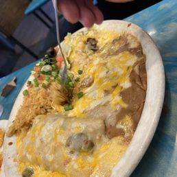 Hatch Green Chile Enchiladas