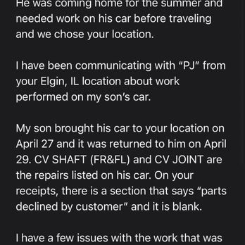 Car-X Tire & Auto - Message sent to manager - Tires Near Me - Elgin, Illinois