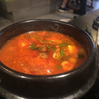 BORI - Spring Branch - Kim chi soup- comes with butcher plate - Korean Near Me - Houston, Texas