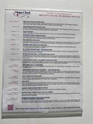 Hope Chest For Breast Cancer Resale Shop