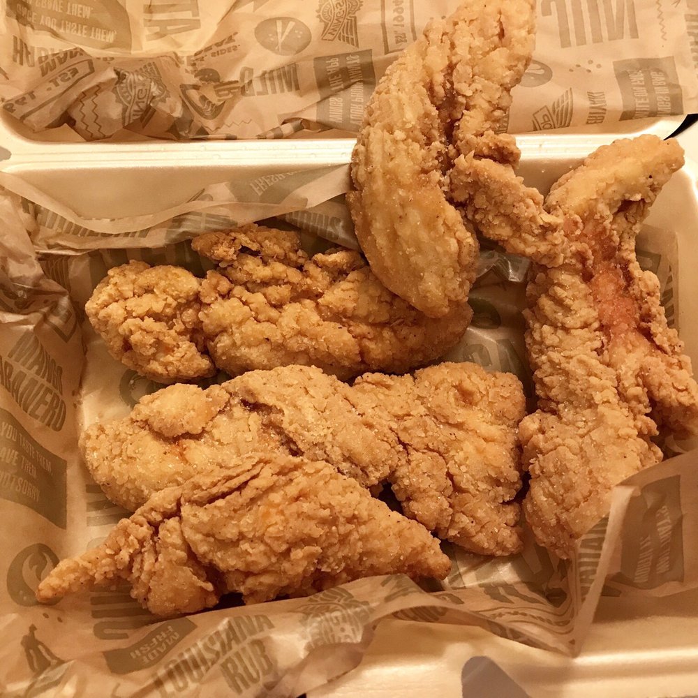 Wingstop - Chicken tenders. Our 4-piece order came with 5 but we only ate 2....not bad tenders but I'll stick to the ones at Sweetwater! - Chicken Wings Near Me - Centreville, Virginia Wingstop - Chicken tenders. Our 4-piece order came with 5 but we only ate 2....not bad tenders but I'll stick to the ones at Sweetwater! - Chicken Wings Near Me - Centreville, Virginia