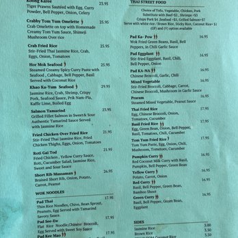 Khao Hom - Dinner menu - Thai Near Me - Hayward, California