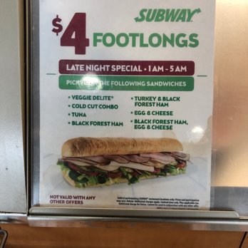 Subway - a subway footlonge sign on a shelf - Sandwiches Near Me - Harker Heights, Texas