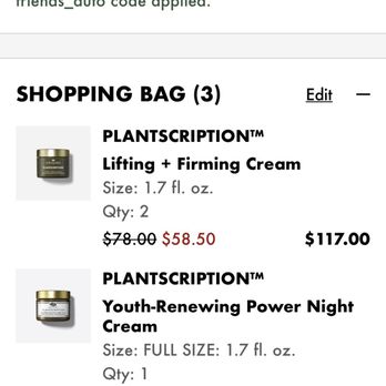 Macy's - Skincare products on sale, pricing for items and cost of shipping and offer sent as a member - Department Stores Near Me - Mission Viejo, California