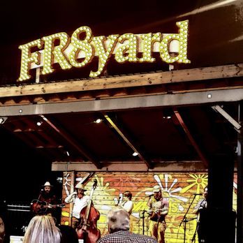 FR8yard - a band playing on stage - Beer Gardens Near Me - Spartanburg, South Carolina FR8yard - a band playing on stage - Beer Gardens Near Me - Spartanburg, South Carolina