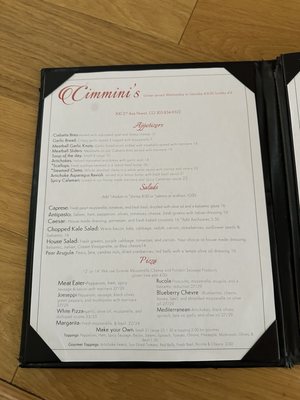 Menu photo 4 Cimmini's Niwot, CO Menu photo 4 Cimmini's Niwot, CO