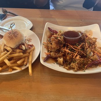 Market Broiler - Sweet & Spicy Calamari and @Crab Cake Slider and Fries - Seafood Near Me - Fremont, California Market Broiler - Sweet & Spicy Calamari and @Crab Cake Slider and Fries - Seafood Near Me - Fremont, California