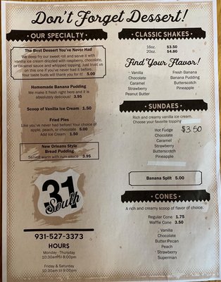Menu photo 5 31 South Barbecue Lynnville, TN Menu photo 5 31 South Barbecue Lynnville, TN