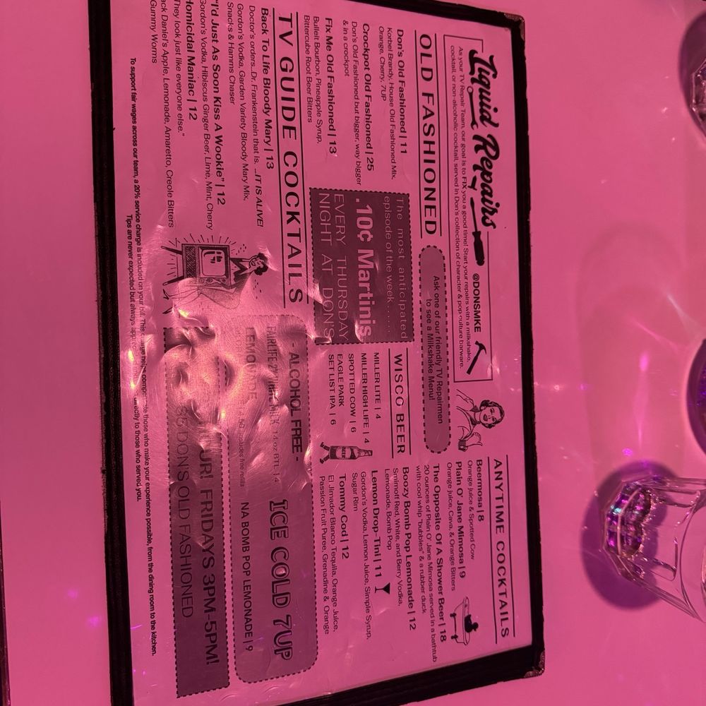 Don's TV & Repair - Menu - Diners Near Me - Milwaukee, Wisconsin Don's TV & Repair - Menu - Diners Near Me - Milwaukee, Wisconsin