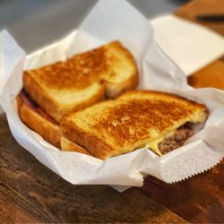 Eddie's Grill - The Patty Melt is decent. I'd say about average, but not really a generous portion.