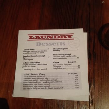 Laundry - Dessert menu - New American Near Me - Steamboat Springs, Colorado Laundry - Dessert menu - New American Near Me - Steamboat Springs, Colorado