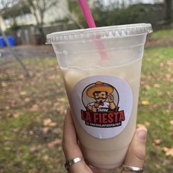 Tacos La Fiesta - Horchata (it was full but I forgot to take a picture before drinking!)