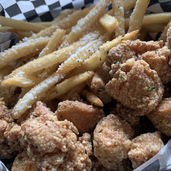 Zero Degrees - Garlic butter salt popcorn chicken and fries! - Bubble Tea Near Me - Summerlin, Nevada