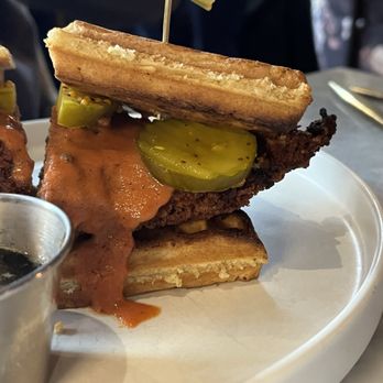Bridges & Bourbon - chicken and waffles - New American Near Me - Pittsburgh, Pennsylvania Bridges & Bourbon - chicken and waffles - New American Near Me - Pittsburgh, Pennsylvania