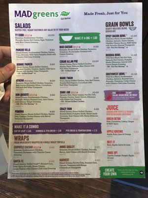 Menu photo 7 MAD Greens - Fort Collins Fort Collins, CO Menu photo 7 MAD Greens - Fort Collins Fort Collins, CO