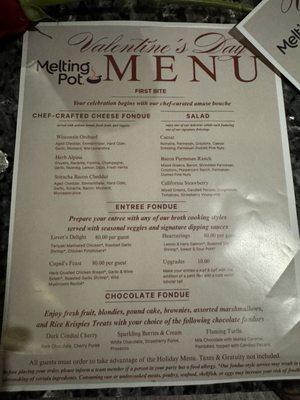 Menu photo 1 The Melting Pot Knoxville, TN