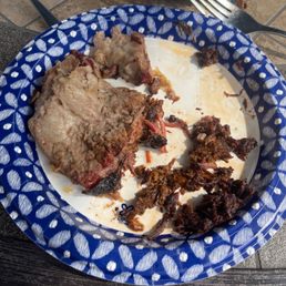 Chopped brisket and moist brisket