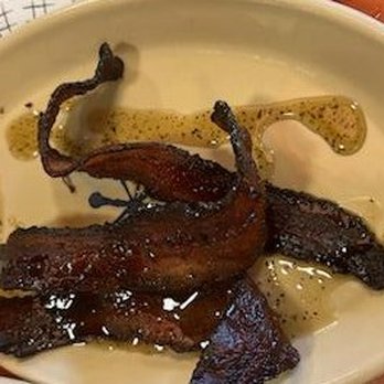Snooze, an A.M. Eatery - Maple & Black Pepper Glazed Bacon - Breakfast & Brunch Near Me - Plano, Texas
