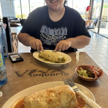 Viva Taqueria - Having a wonderful lunch with my beautiful wife, featuring Wet Super Burrito red and green sauces - Mexican Near Me - Modesto, California Viva Taqueria - Having a wonderful lunch with my beautiful wife, featuring Wet Super Burrito red and green sauces - Mexican Near Me - Modesto, California