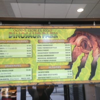 Dinosaur Park-Museum George S Eccles - Admission rates. Not listed anywhere! - Parks Near Me - Ogden, Utah